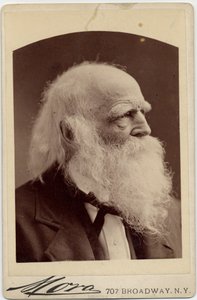 William Cullen Bryant (1794-1878), poète américain, photo par Albert J Mora, New York - American Photographer